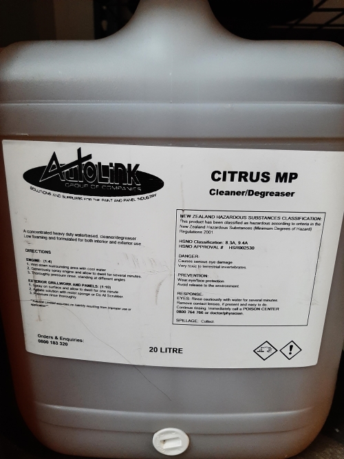 CITRUS MP CONCENTRATED DEGREASER/CLEANER 20L