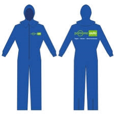 DARK BLUE ANTISTATIC SPRAY SUIT LARGE