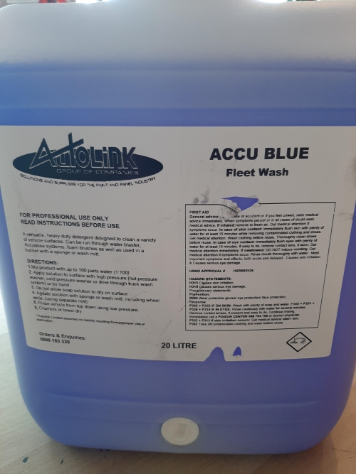 ACCU BLUE FLEET WASH 20 LITRE