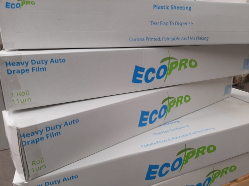 ECOPRO 5 METRE WIDE PLASTIC MASKING FILM ROLL 100M LONG