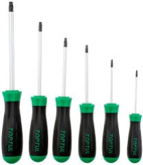 TOPTUL SCREW DRIVER SET TORX 6 PIECE GAAE0610