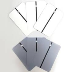 ED'S AUTO METAL SPRAYOUT CARDS LIGHT GREY (PACK OF 100)