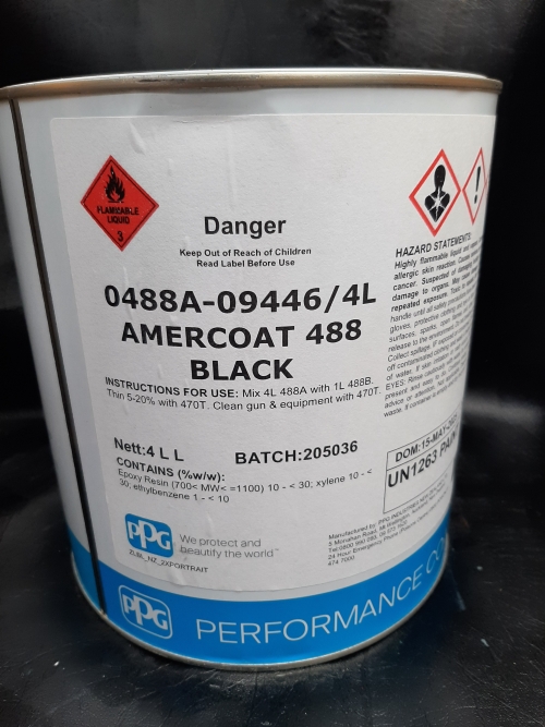 AMERCOAT 488 BLACK EPOXY PRIMER 4L