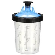 3M PAINT CUP KIT LARGE 850ML 125 MICRON (BLUE) 10L125