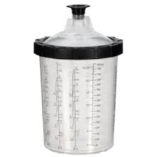 3M PAINT CUP KIT LARGE 850ML 190 MICRON (CLEAR) 10L190