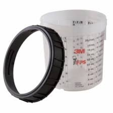 3M PAINT CUP KIT CUP & COLLAR LARGE 850ML 10LCAC