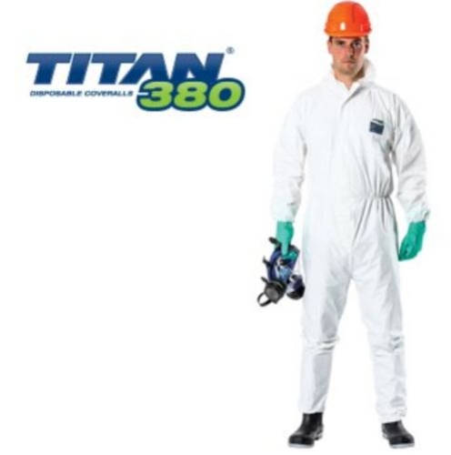 ALMAX TITAN 380 LARGE COVERALLS WHITE