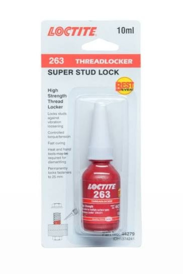 LOCTITE 263 THREADLOCKER HIGH STRENGTH 10ML